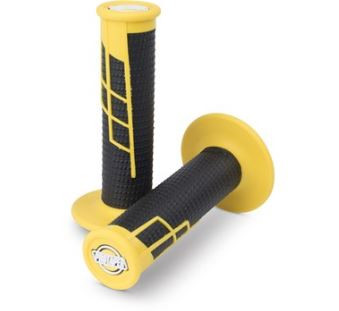 Clamp on grips 1/2 waffle yellow/black ProTaper 021664