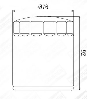 Oljni filter CHAMPION COF071B