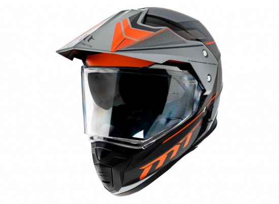 Off road helmet MT Helmets SYNCHRONY DUO SPORT SV PATROL B4 MATT ORANGE XXL