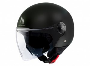 Jet čelada MT Helmets STREET S SOLID A1 MATT BLACK XXL