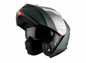 Preklopna čelada MT Helmets GENESIS SV SOLID A6 MATT MATT GREEN XS