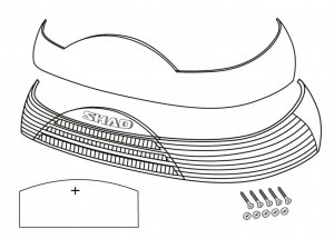 Reflector SHAD rdeč for SH46