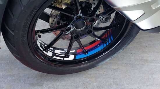 Rim strip PUIG GS črna za BMW R 1250 GS Adventure (2018-2024)