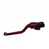 Clutch Lever ACCOSSATO fixed CNC-worked aluminium, red