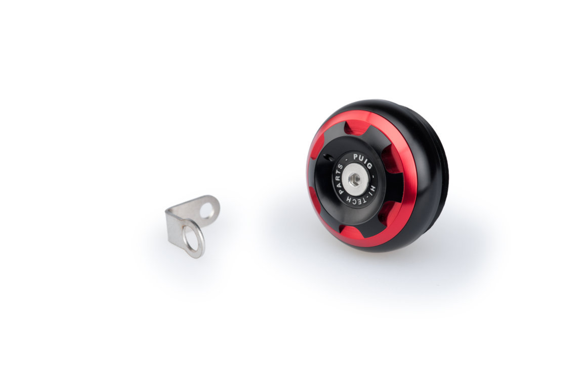 Plug oil cap PUIG 20345R TRACK rdeč