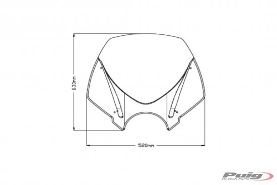 Windshield PUIG NEW. GEN TOURING clear za BMW R 1200 R