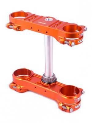 Triple clamp X-TRIG ROCS TECH Oranžna