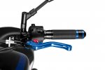 Clutch lever without adapter PUIG 230AR 3.0 kratka (short) blue/red