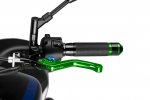 Clutch lever without adapter PUIG 230VA 3.0 kratka (short) green/blue