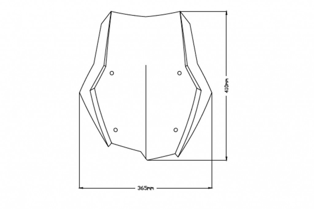 Windscreen PUIG 3769F TOURING dark smoke