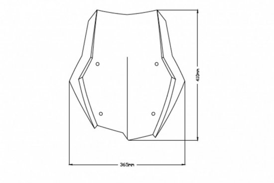 Windscreen PUIG TOURING dark smoke za BMW F 750 GS