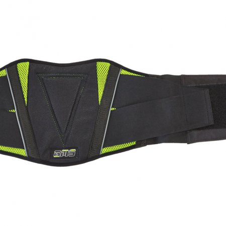 Kidney belt racing GMS ZG99003 black-yellow fluo L