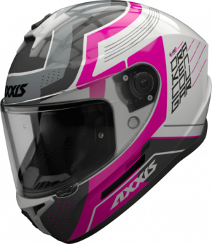 FULL FACE helmet AXXIS DRAKEN S cougar gloss fluor pink XS