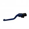 Clutch Lever ACCOSSATO fixed CNC-worked aluminium, blue