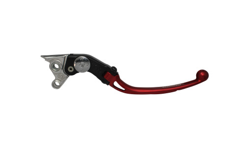 Adjustable folding lever ACCOSSATO aluminium, master cylinder rdeč