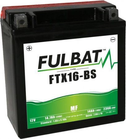 Akumulator brez vzdrževanja FULBAT FTX16-BS (YTX16-BS)