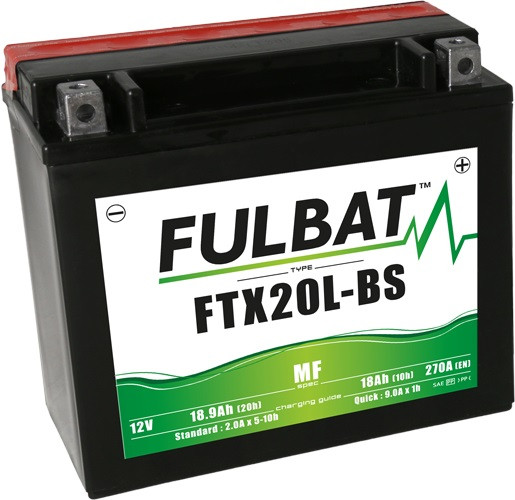 Akumulator brez vzdrževanja FULBAT FTX20L-BS (YTX20L-BS)