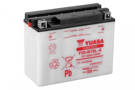 Yumicron battery with acid YUASA za HARLEY DAVIDSON FLHT Electra Glide Standard 1340 (1996-1996)