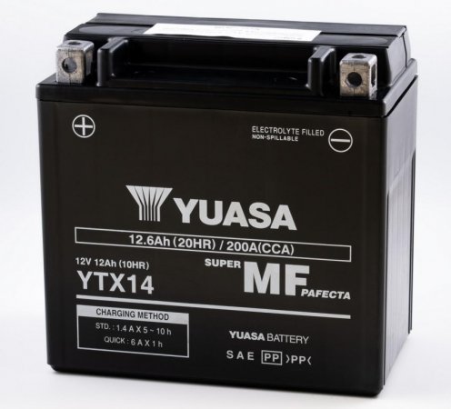 Akumulator brez vzdrževanja YUASA YTX14-BS