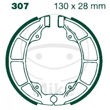 Brake shoe set EBC includings springs za ATV ARCTIC CAT Y-12 Youth 90 (2002-2005)