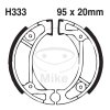 Brake shoe set EBC H333G grooved includings springs