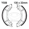 Brake shoe set EBC Y508G grooved includings springs