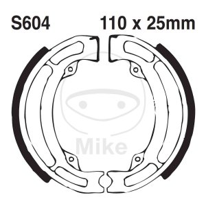 Brake shoe set EBC grooved includings springs