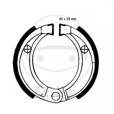 Brake shoe set EBC Vzmeti niso priložene za ATV KAWASAKI KFX 90 (2007-2015)