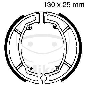 Brake shoe set EBC includings springs za HONDA CN 250 Helix (1986-1999)