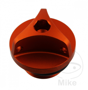 Oil filler cap PRO BOLT aluminium oranžna