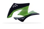 Radiator scoops POLISPORT 8412900004 (par) black/green 05