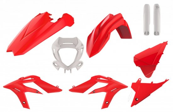 Set plastik POLISPORT enduro Red/White za BETA Xtrainer 250 (2020-2022)