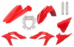 Set plastik POLISPORT enduro Red/White