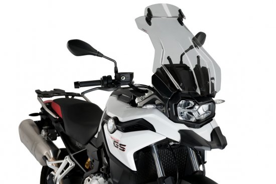 Windscreen PUIG TOURING WITH VISOR smoke za BMW F 750 GS (2018-2024)