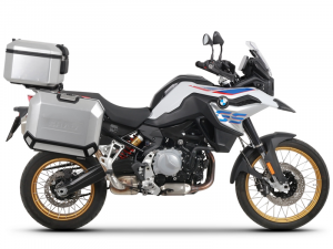 Komplet aluminijastih kovčkov z nosilci in ploščo SHAD TERRA, 48L zadnji kovček  in 47L stranski kov SHAD BMW F750 GS / F850 GS