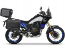 Komplet aluminijastih kovčkov z nosilci in ploščo SHAD TERRA BLACK, 48L zadnji kovček  in 36L/47L stranski kovčki SHAD YAMAHA Tenere 700 XTZ690