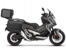 Komplet aluminijastih kovčkov z nosilci in ploščo SHAD TERRA BLACK, 37L zadnji kovček  in 47L stranski kovčki SHAD HONDA X-ADV 750