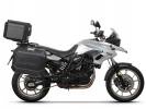 Komplet aluminijastih kovčkov z nosilci in ploščo SHAD TERRA BLACK, 48L zadnji kovček  in 36L/47L stranski kovčki SHAD BMW F 650 GS/ F 700 GS/ F 800 GS