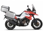 Komplet aluminijastih kovčkov z nosilci in ploščo SHAD TERRA, 37L zadnji kovček  in 36L stranski kovčki SHAD SUZUKI DL 1000 V-Strom/ DL 1050 V-Strom