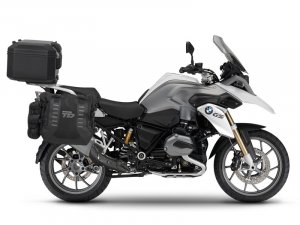 Complete set of SHAD TERRA TR40 adventure saddlebags and SHAD TERRA BLACK aluminium 55L topcase, inc SHAD BMW R 1200 GS Adventure/ R 1250 GS Adventure