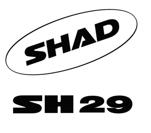 Stickers SHAD bela for SH29 za GILERA Runner 125 4T