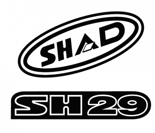 Stickers SHAD rdeč for SH29 za DAELIM Roadwin 125