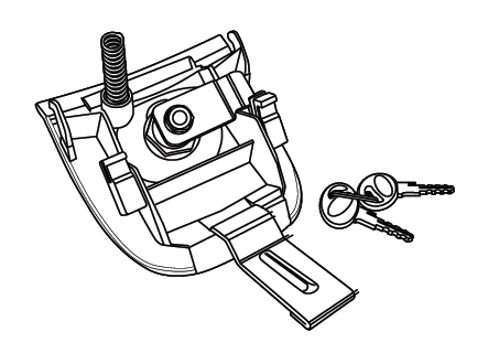 Locking system SHAD for SH29/SH26 za BMW F 750 GS