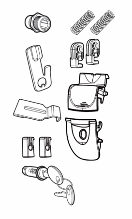 Locking system SHAD for SH34/SH33 za BMW R 1200 GS