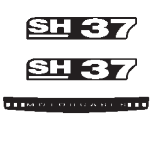 Stickers SHAD for SH37 za HYOSUNG GT 250 Comet