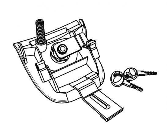 Locking system SHAD for SH37 za BMW R 1200 GS