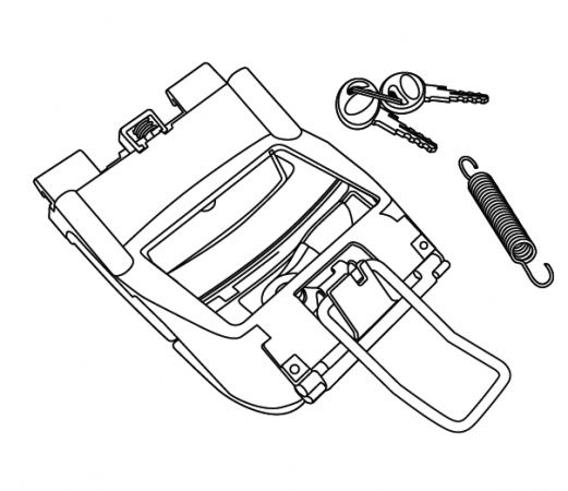 Locking system SHAD for SH45 za BMW R 1200 GS Adventure