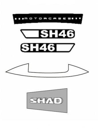 Stickers SHAD for SH46 za BMW R 1200 GS (2003-2019)