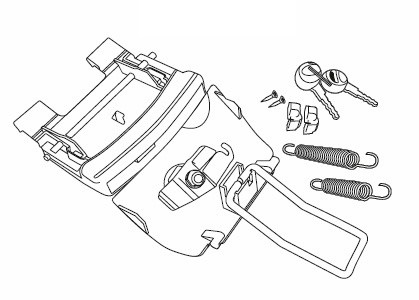 Locking system SHAD for SH46 za BMW K 1200 RS