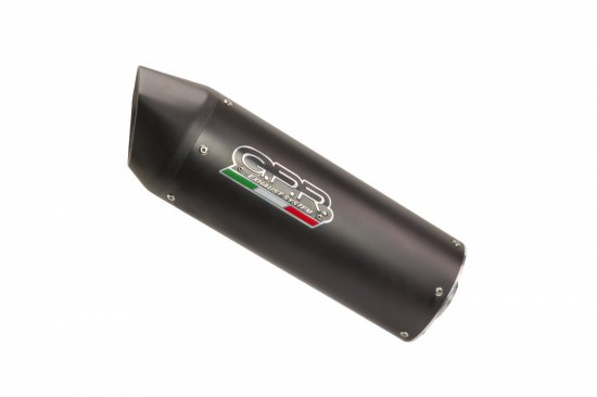 Bolt-on silencer GPR H.14.FUNE FURORE Matte Black including removable db killer